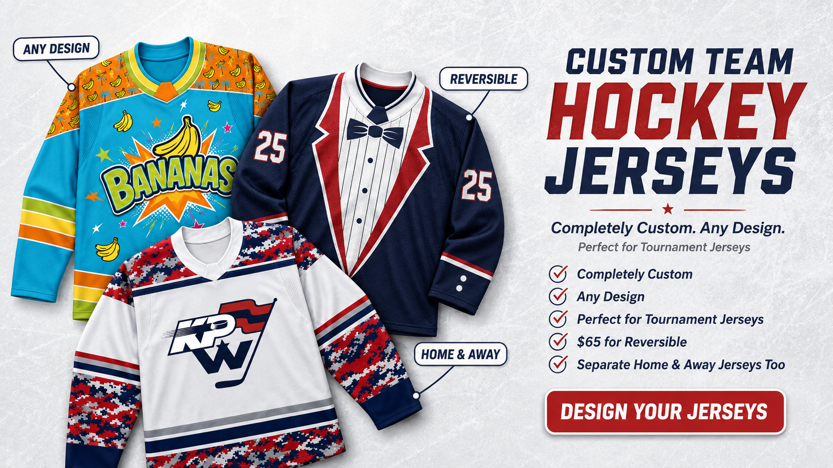 Custom Team Hockey Jerseys