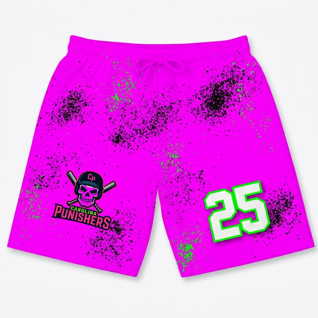 Custom Spraypaint Swim Trunks