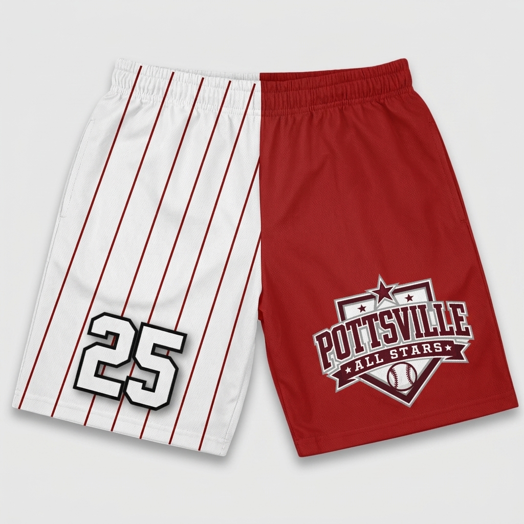 Custom Stripe Swim Trunks
