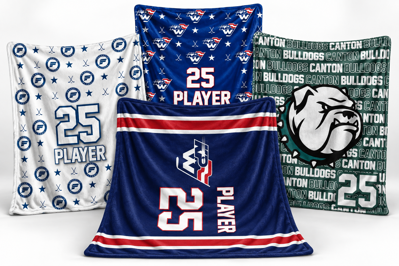 Custom team blankets collection