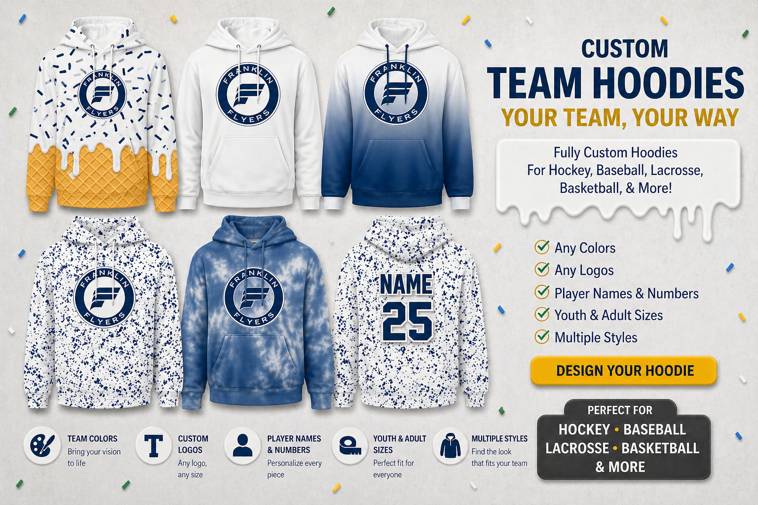 Ice Cream Drip Team Sets