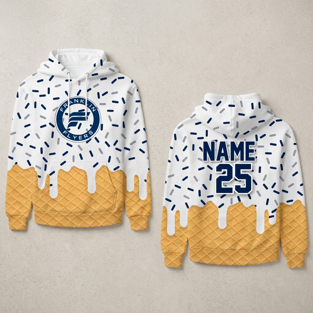 Custom Ice Cream Drip Hoodie
